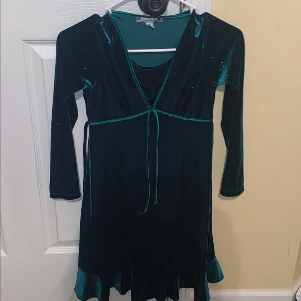 Velvet girls dress